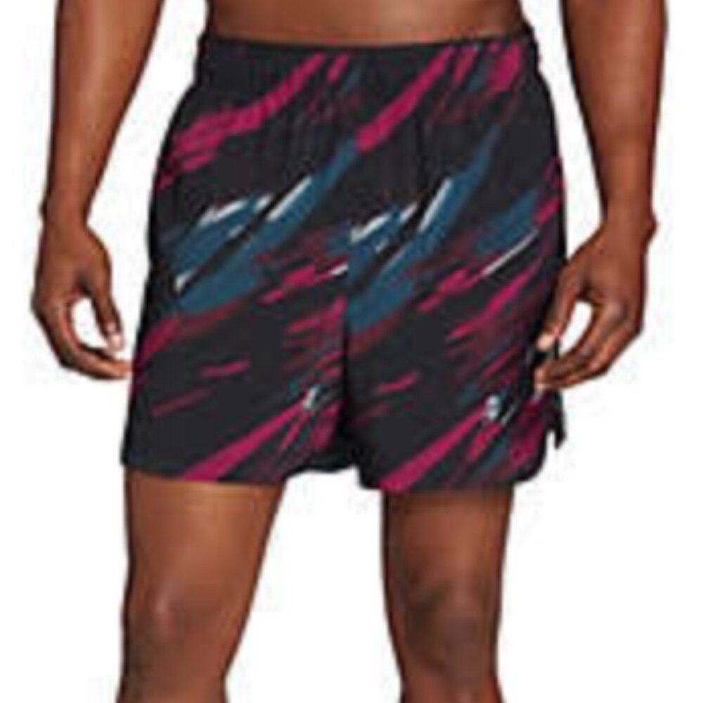 DSG 5" Stride Run Short, Shattered Linears Rasp Sh, Medium, NWT